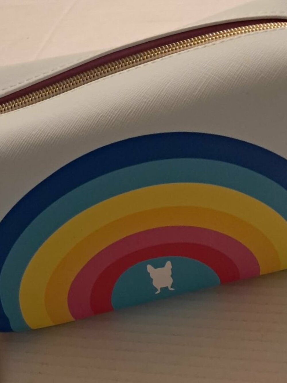 French Bull Cosmetic Bag Colorful Makeup Pouch